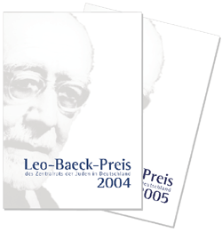 Titelseiten der Festschriften zur Verleihung des Leo-Baeck-Preises 2004 und 2005